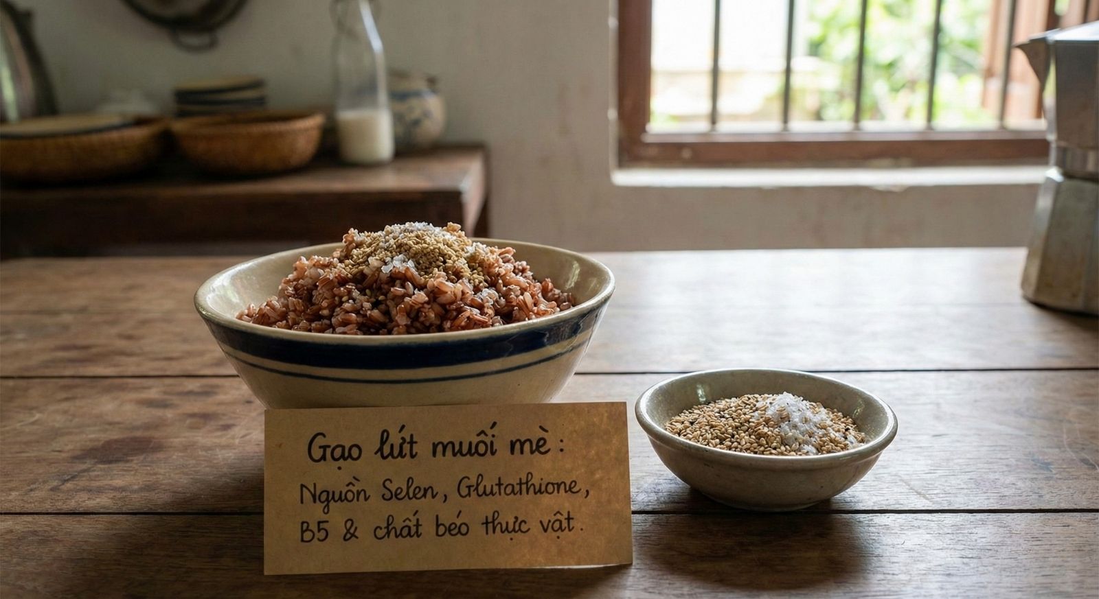 Giá trị dược liệu có trong cơm muối mè