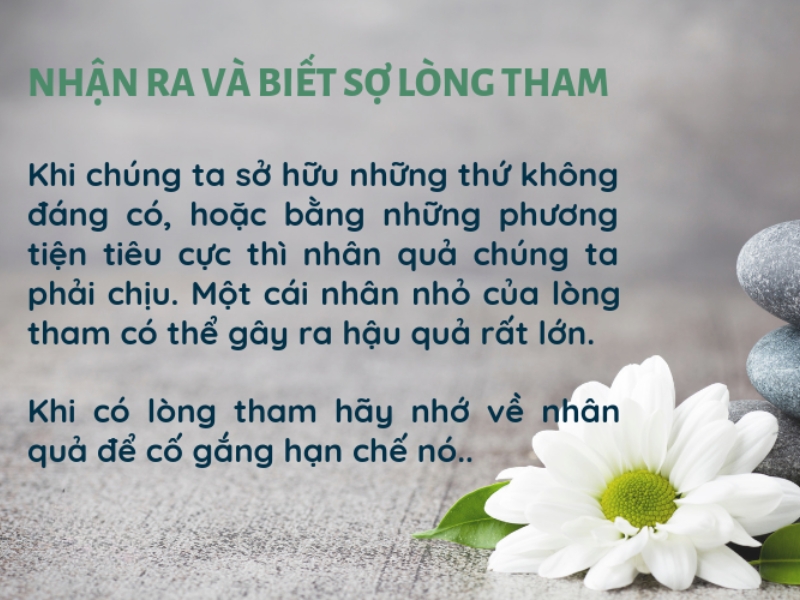 Nhận ra và biết sợ lòng lam