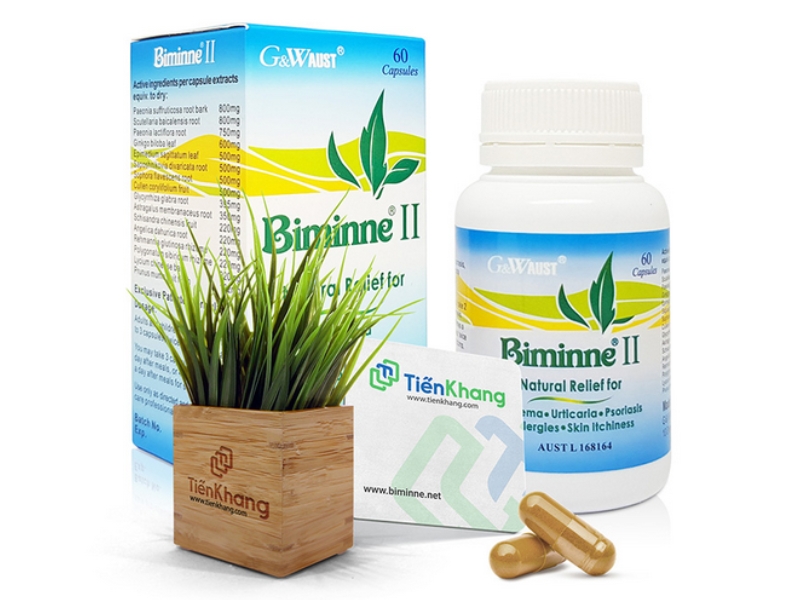 Biminne II hỗ trợ điều trị bệnh vảy nến