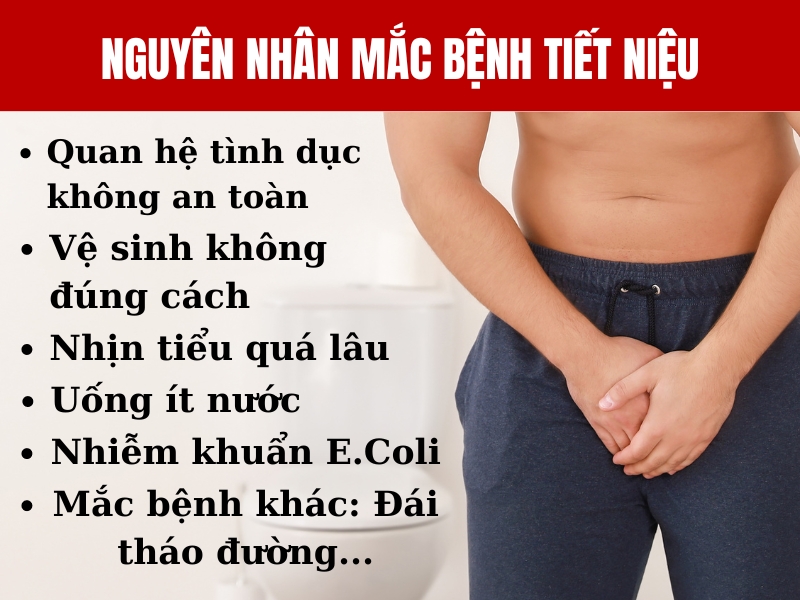 Nguyên nhân mắc bệnh đường tiết niệu