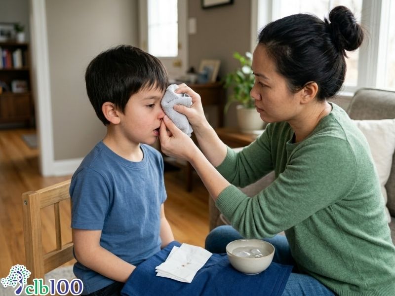 Sơ cứu chuẩn y khoa khi trẻ bị chảy máu cam