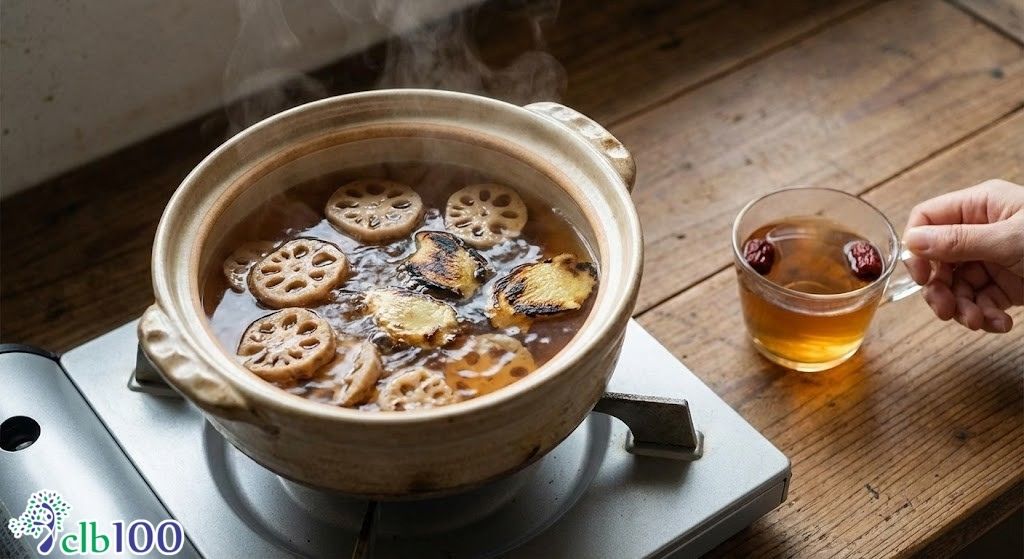 Trà củ sen giúp tan đàm, bổ phổi