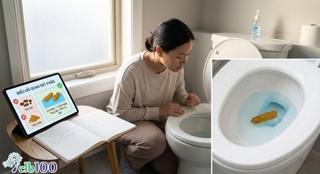 Quan sát phân để phòng bệnh đau bao tử