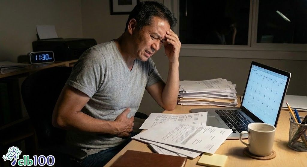 Stress và căng thẳng kéo dài cũng khiến gây loét, viêm dạ dày