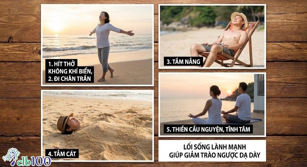 Thói quen sinh hoạt giúp giảm trào ngược dạ dày