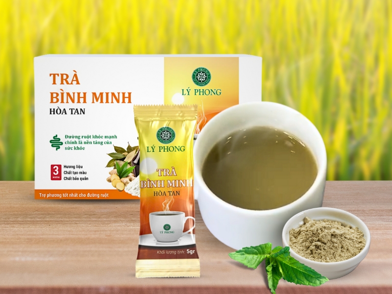 Uống trà bình minh làm sạch đường ruột