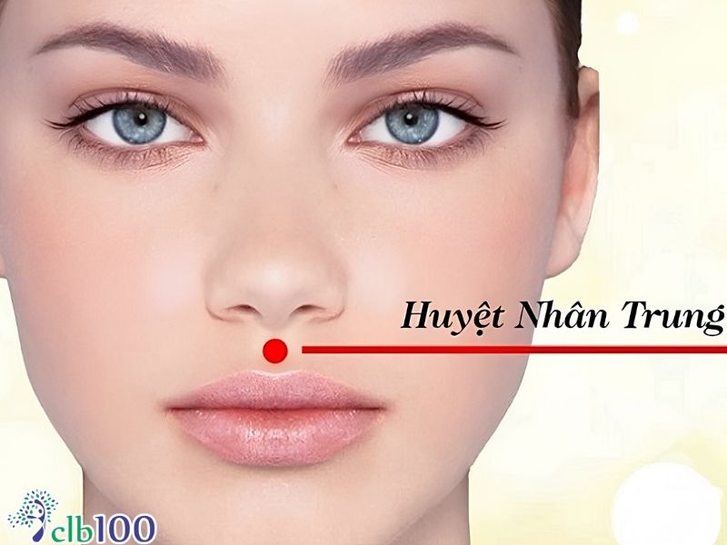 Huyệt Nhân trung đánh thức thần kinh