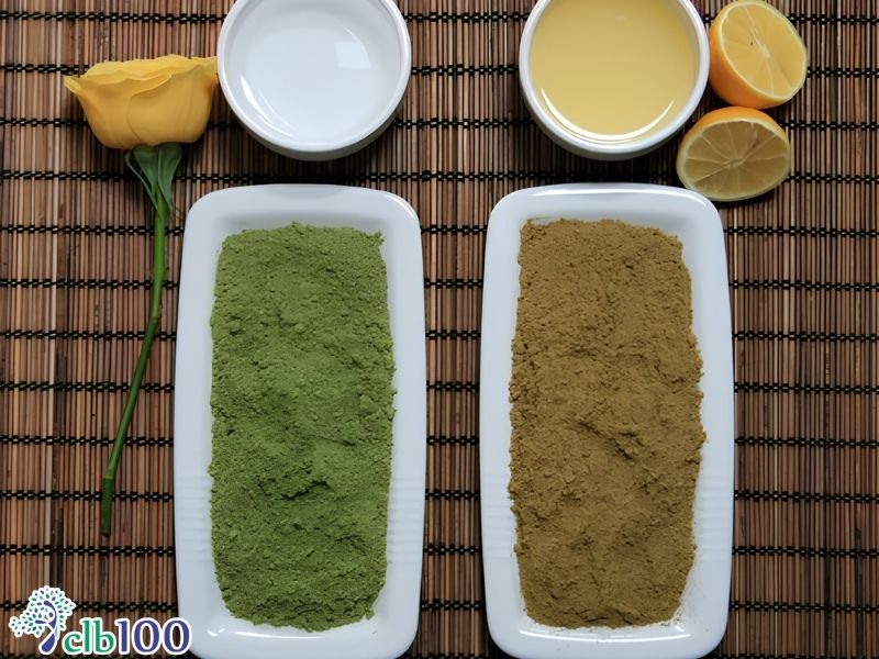 Bột lá móng và lá chàm thuốc nhuộm tự nhiên