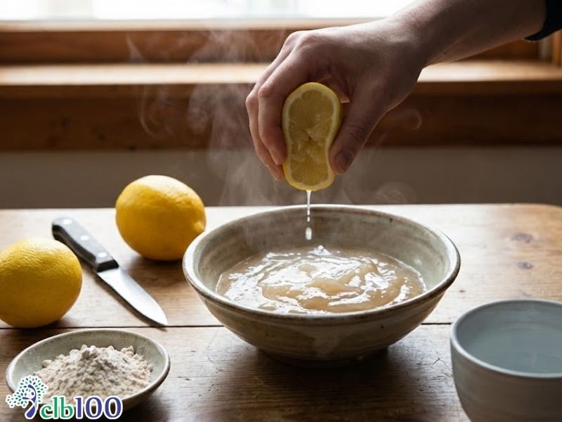 Làm bột sắn dây và chanh