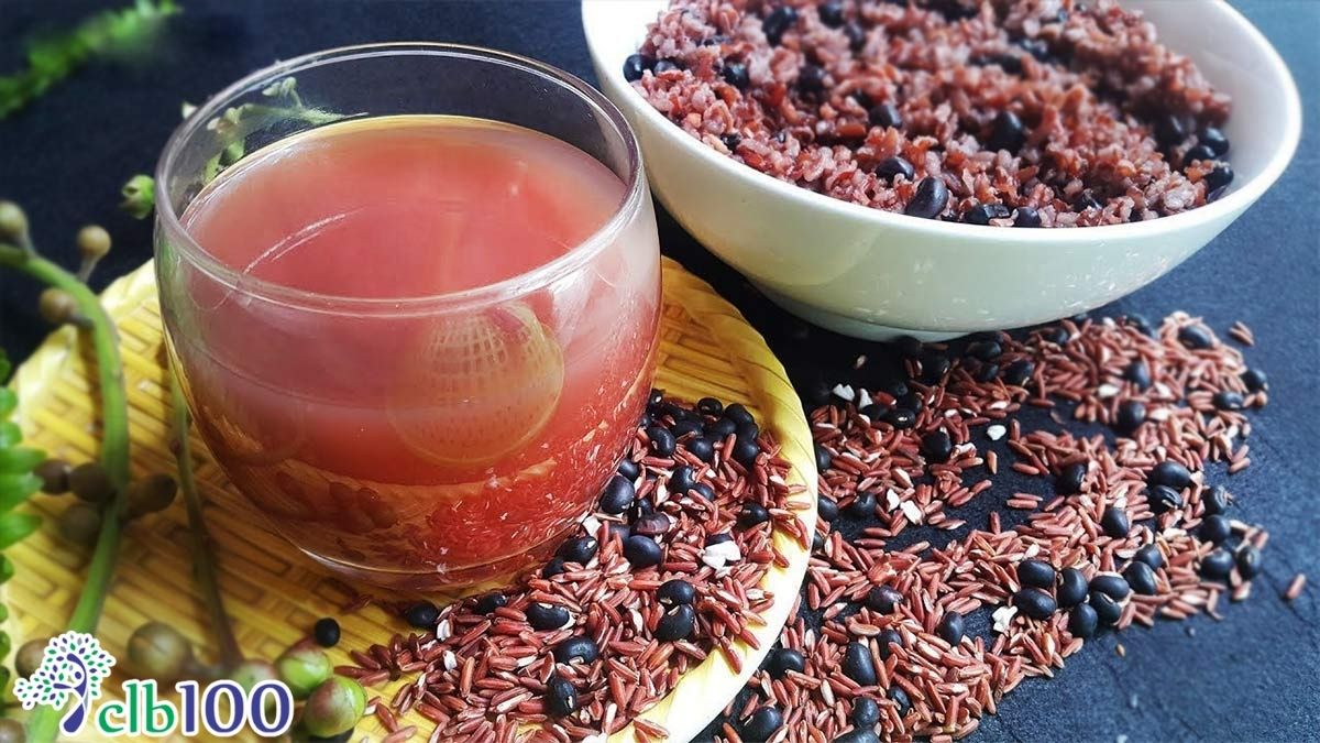 Hình ảnh trà gạo lứt đậu đỏ