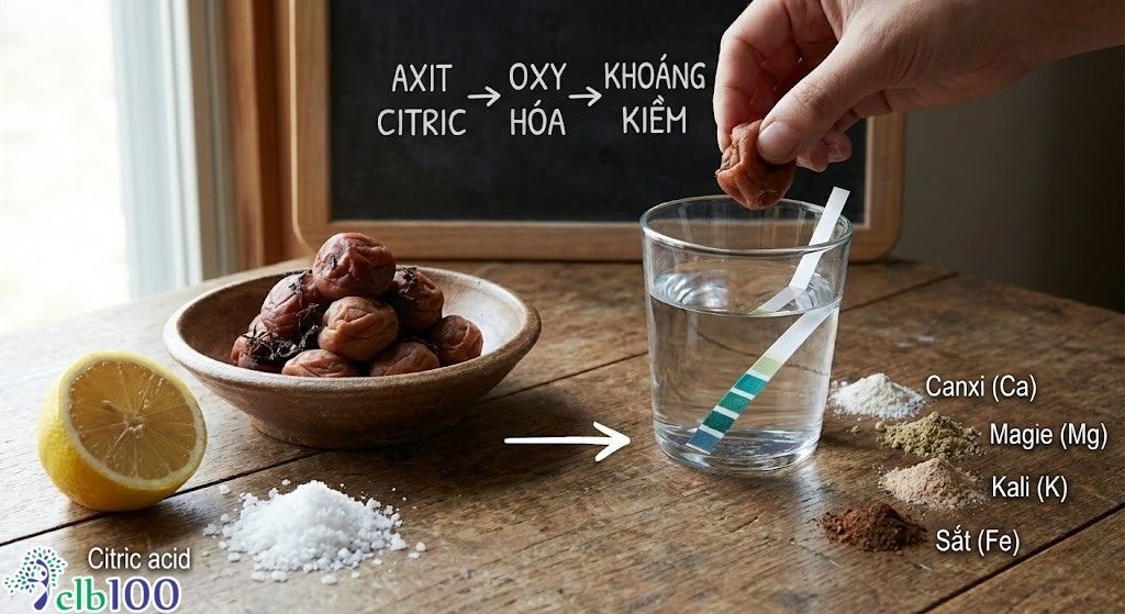 Tại sao mơ muối được gọi là vua tạo kiềm?