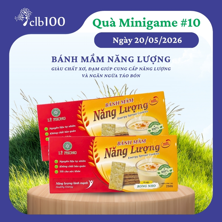 Phần thưởng kỳ này: Bánh mầm năng lượng Lý Phong 