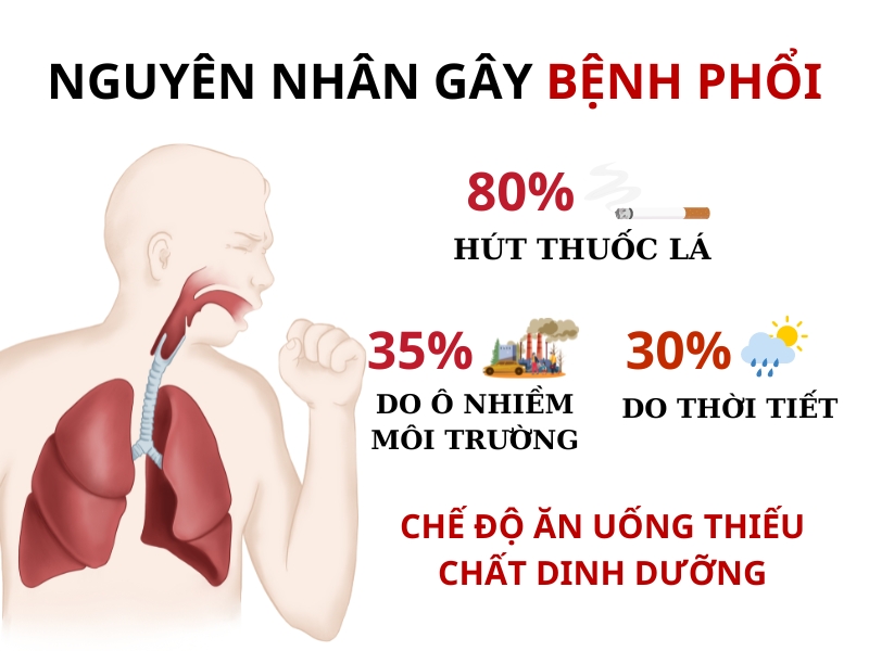 Nguyên nhân mắc bệnh phổi