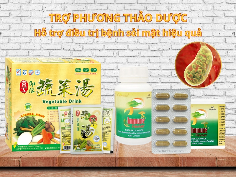 Trợ phương thảo dược hỗ trợ điều trị sỏi mật