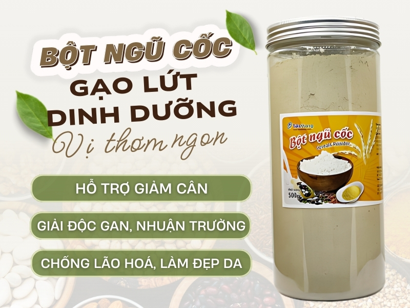 Bột ngũ cốc gạo lứt dinh dưỡng