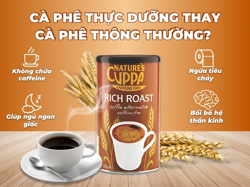 Cà phê ngũ cốc Đức Natture's Cuppa- Cà phê thực dưỡng tốt cho sức khỏe