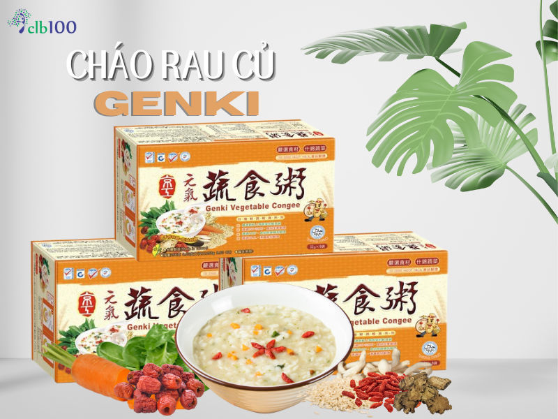 Review cháo rau củ Genki