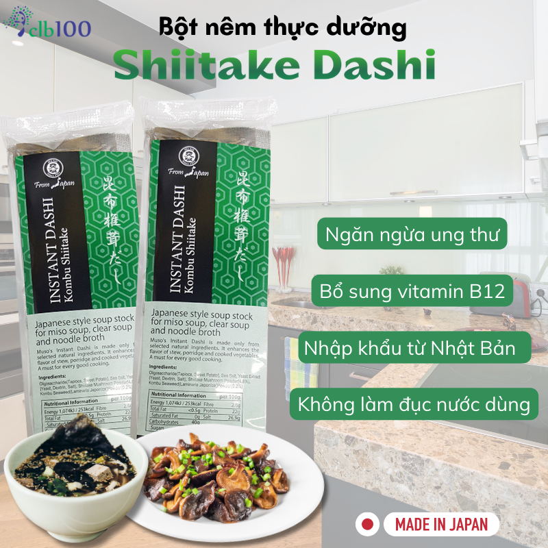 Công dụng của bột nêm Shiitake Dashi