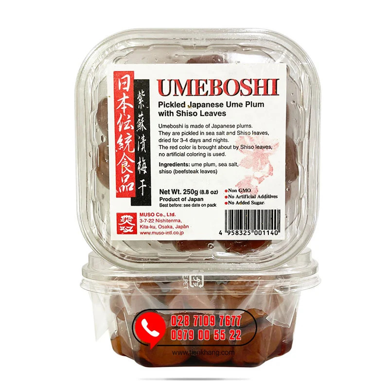 Umeboshi Plum - Mơ muối có hạt Nhật