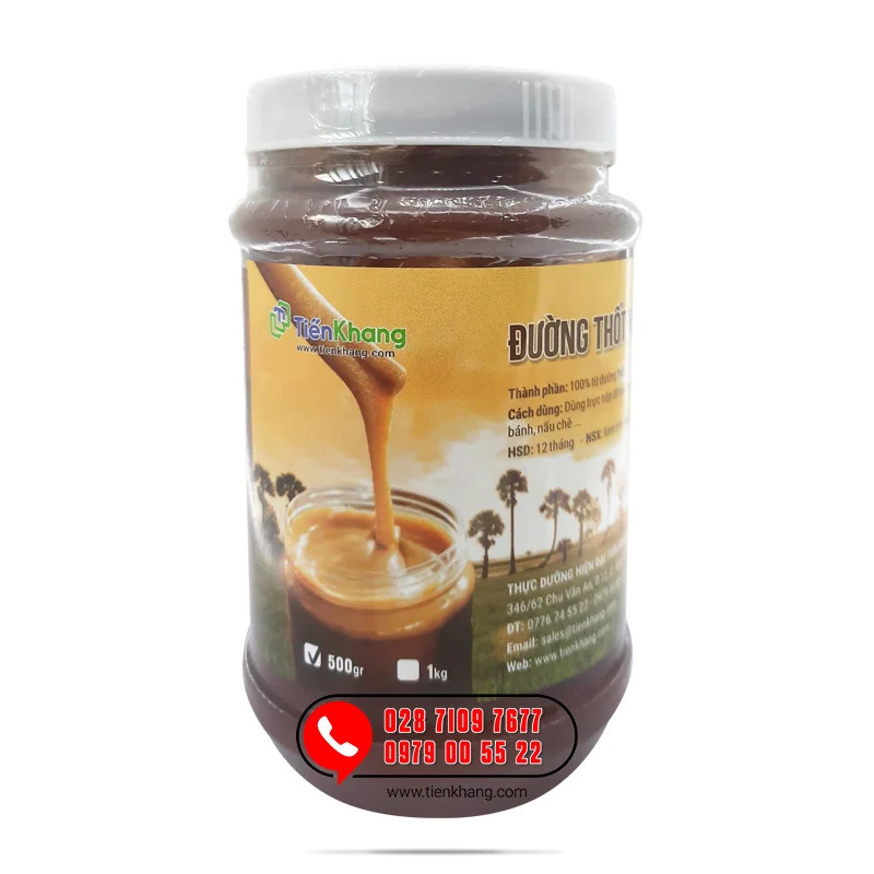 Đường thốt nốt chanh ly nguyên chất 500g